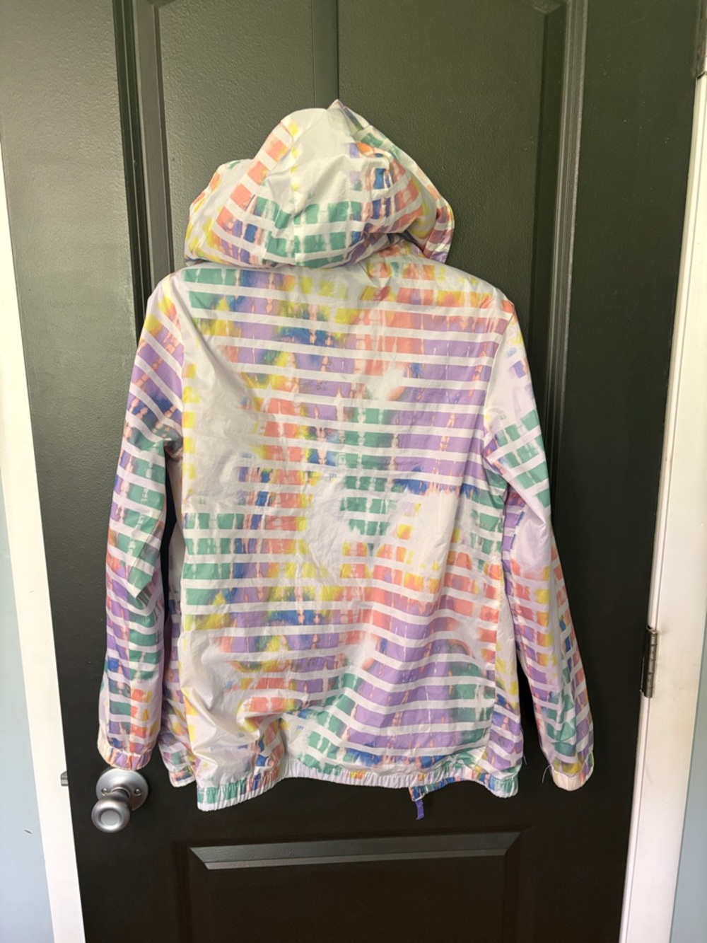 Cat & Jack large 10/12 lined wind breaker with hood - Picture 5 of 5